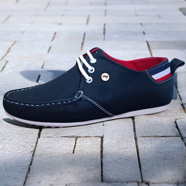 Mocasín Italiano en Cuero Legítimo para Hombres Oferta Black November