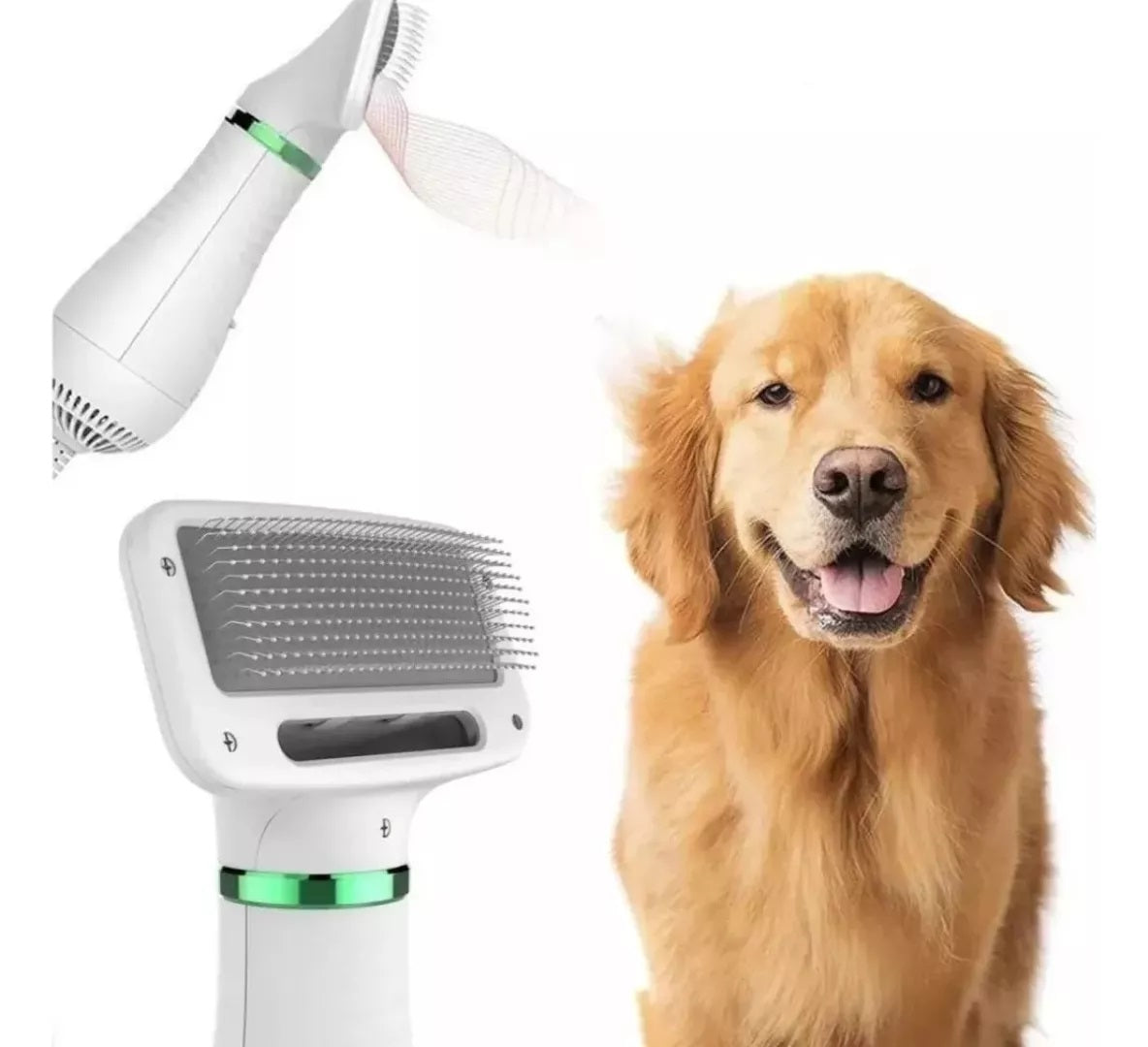 Secador 2 En 1 Para Mascotas Con Cepillo Integrado Secado Y Cepillado Eficiente