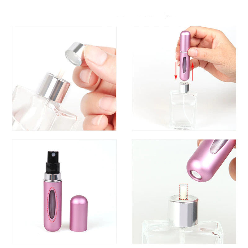Perfumero Recargable Portátil Compacto y Duradero con Aplicador Preciso