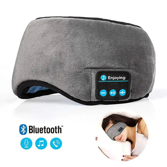 Antifaz Bluetooth Con Audífonos Para Dormir Suave Y Ergonómico Con Batería De Larga Duración