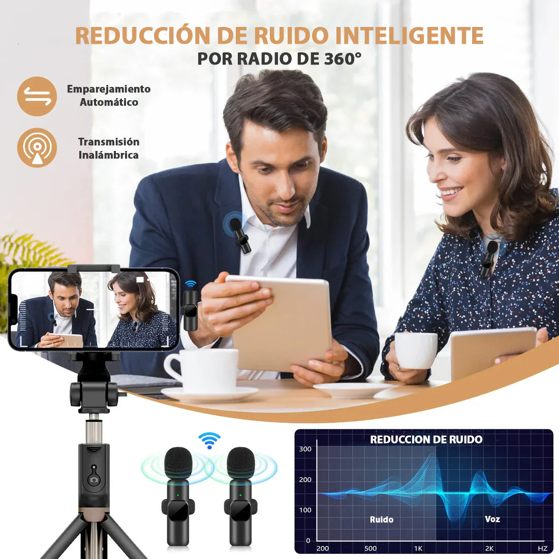 Duofone Micrófono Type C Compatible Con Audio Profesional De Alta Fidelidad