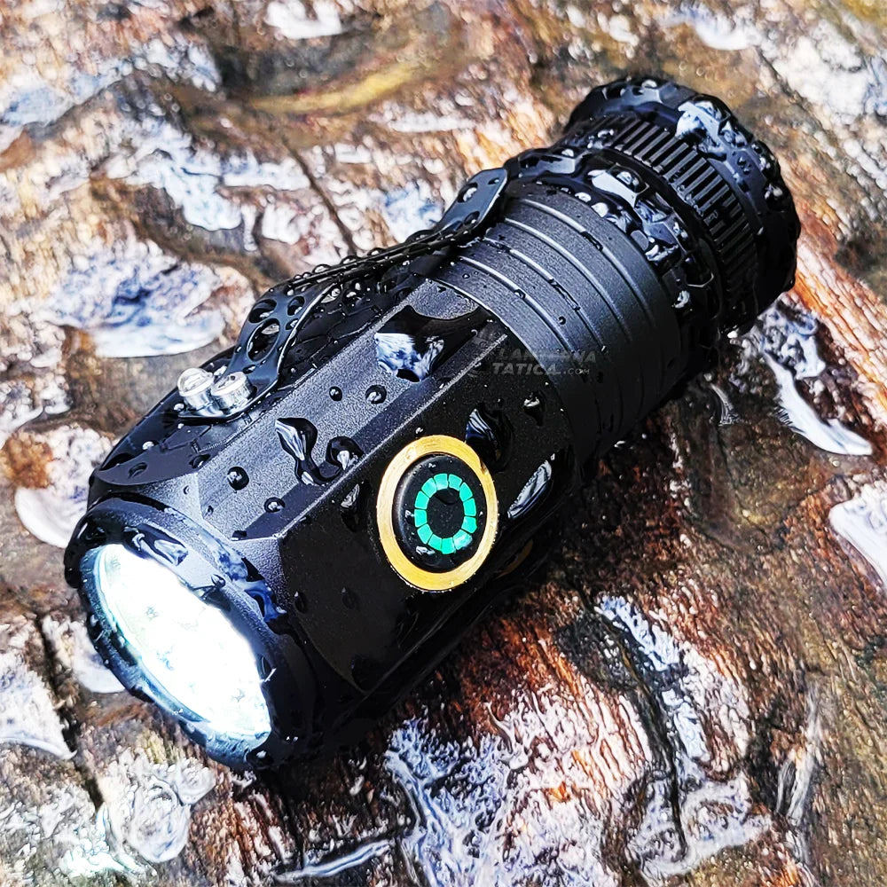 Mini Linterna Led Recargable Con Zoom Y Tres Modos De Luz