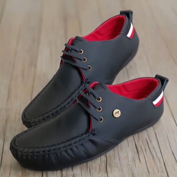 Mocasín Italiano en Cuero Legítimo para Hombres Oferta Black November