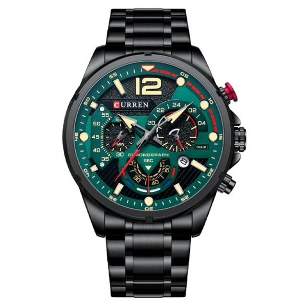 Reloj Masculino Curren Elegante Con Correa De Acero Inoxidable Y Resistente Al Agua