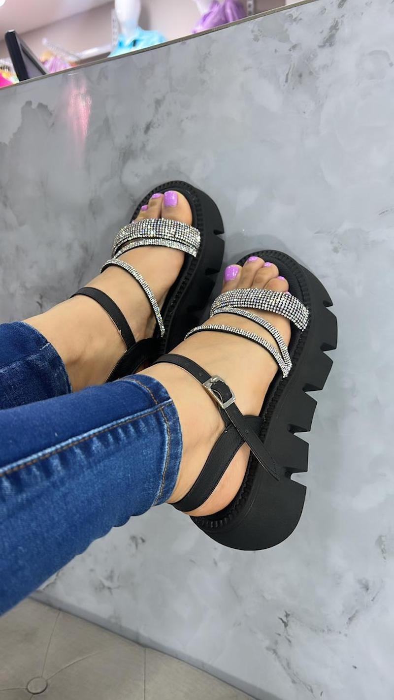 Hermosas Sandalias Tractor Con Pedritas Mágicas Para Niños Con Diseño Divertido Y Cómodo