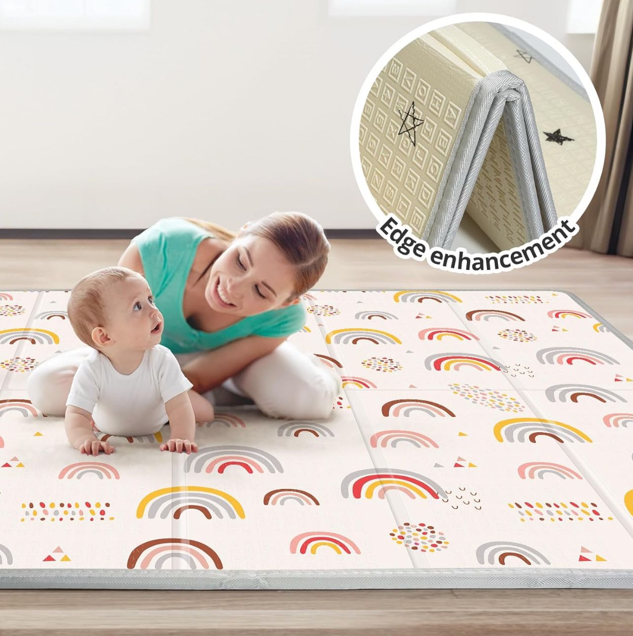 Tapete Premium Para Niños Seguro Suave Y Antideslizante Para Juego Y Desarrollo Sensorial