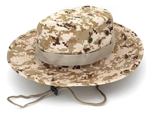 Sombrero Boonie Militar Pava Stbo Resistente Con Ventilación Ajustable