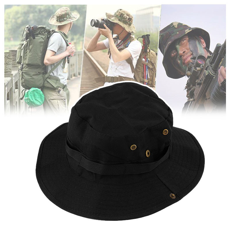 Sombrero Boonie Militar Pava Stbo Resistente Con Ventilación Ajustable