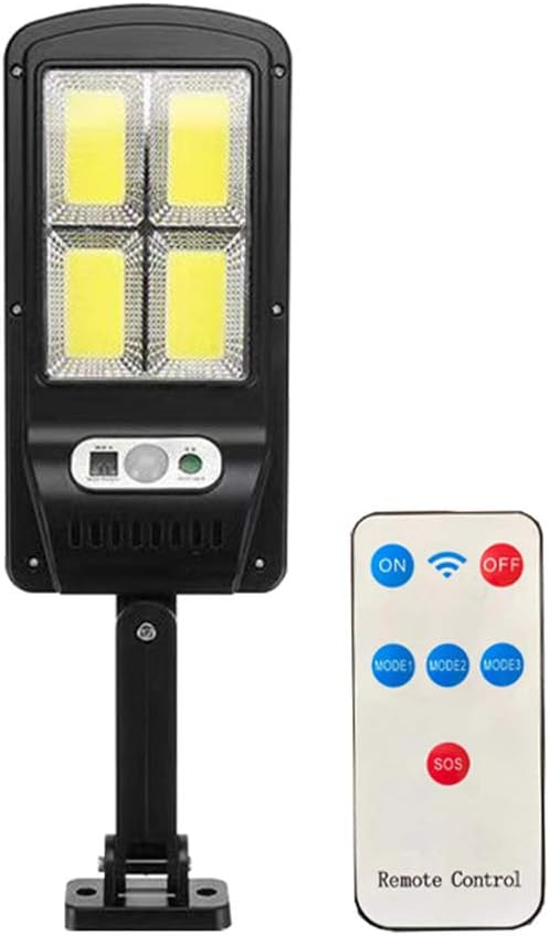 Lámpara Panel Solar Con Sensor Inteligente Y Control Remoto