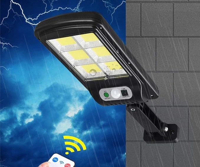 Lámpara Panel Solar Con Sensor Inteligente Y Control Remoto