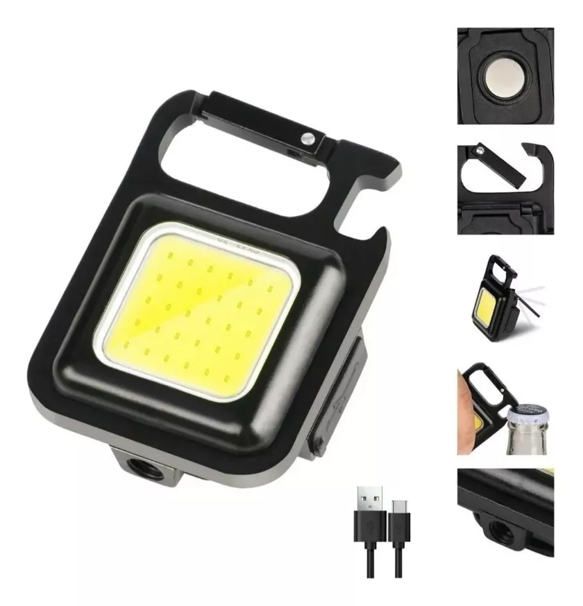 Mini Linterna Led Recargable con Zoom y Tres Modos de Luz Compacta y Potente
