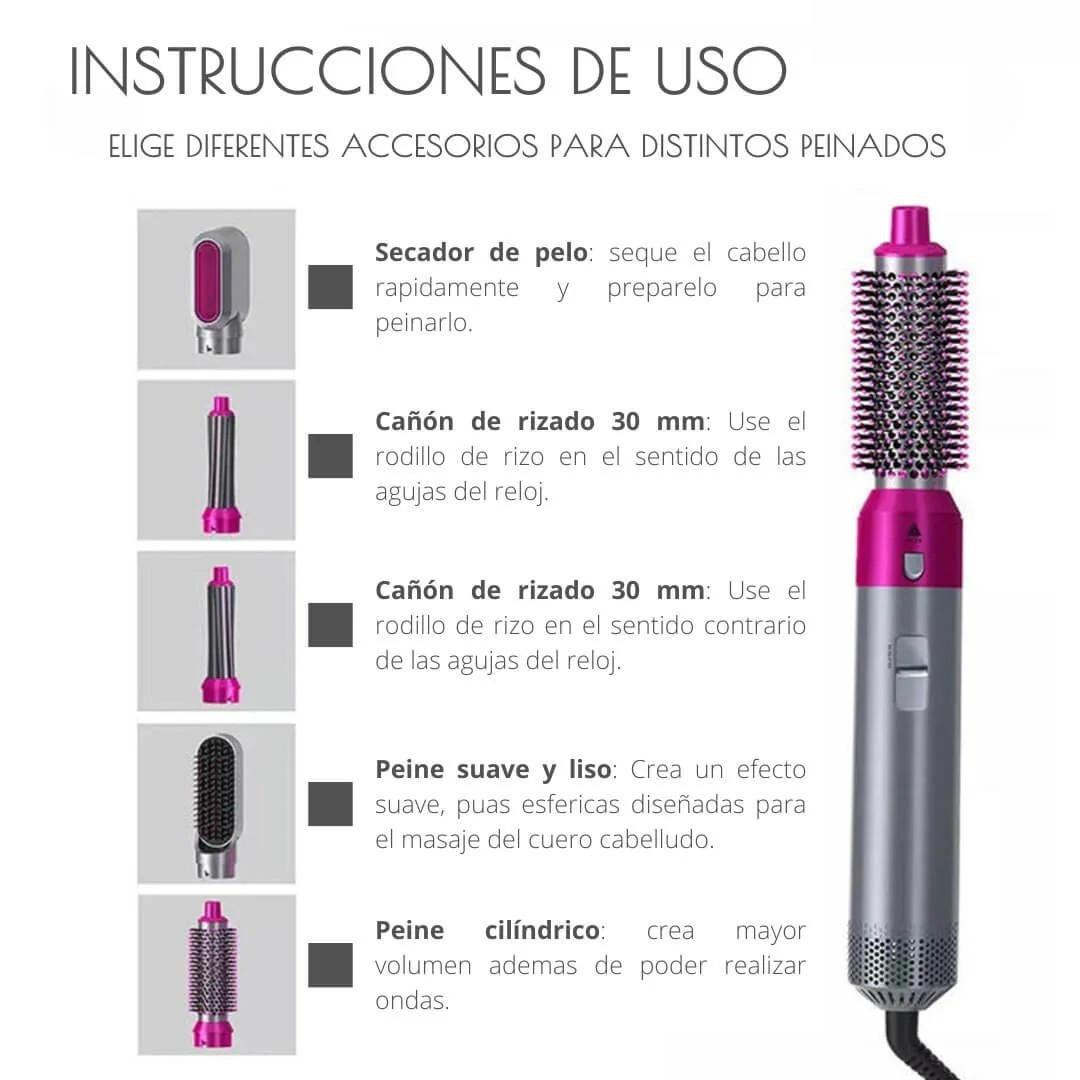 Cepillo Secador Rizador 5 en 1 Precio de Lanzamiento Hoy