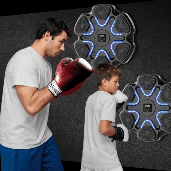 FitPunch Máquina de Boxeo Interactiva con Par de Guantes de Regalo