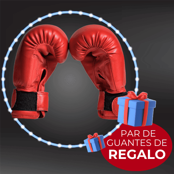 FitPunch Máquina de Boxeo Interactiva con Par de Guantes de Regalo