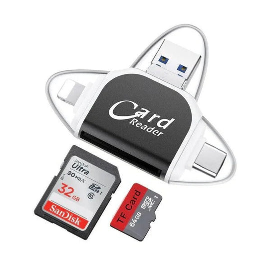 MultiCard Max Adaptador Y Lector De Tarjetas Compatible Con USB 3 0 Para SD MicroSD Y CF