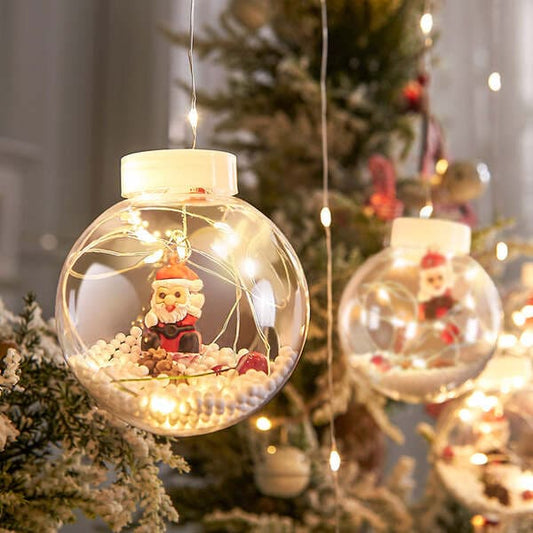 Cortina De Bolas De Navidad Luz Led Con Descuento Especial Del 40 Por Ciento