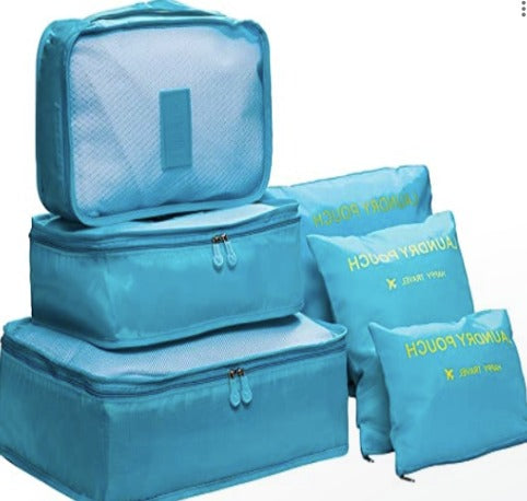 Organizadores De Equipaje Kit Viajero X6 Set De 6 Piezas Para Viaje