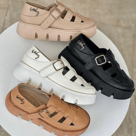 Sandalia Cuero VLZ Amélia Super Comfort 50 Por Ciento Off