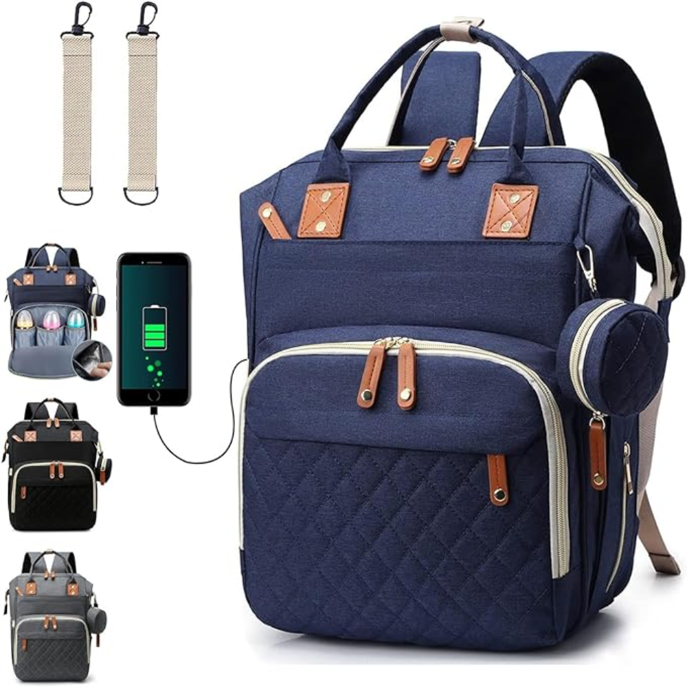 Pañalera Con Cambiador Para Bebés Premium Con Múltiples Compartimentos Y Diseño Ergonómico