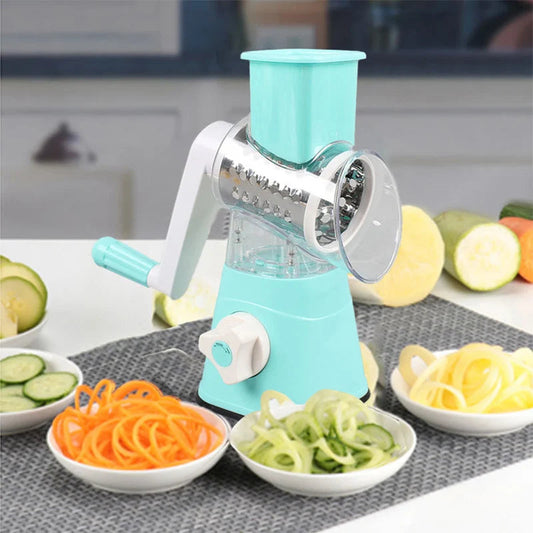 Rallador Cortador Manual 3 En 1 Multifuncional Para Cocina