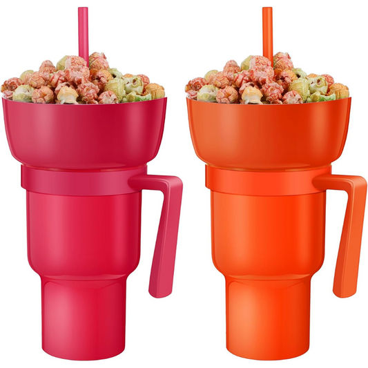 CupSnack 2 En 1 Vaso Doble Para Aperitivo Y Bebida Innovador Y Versátil