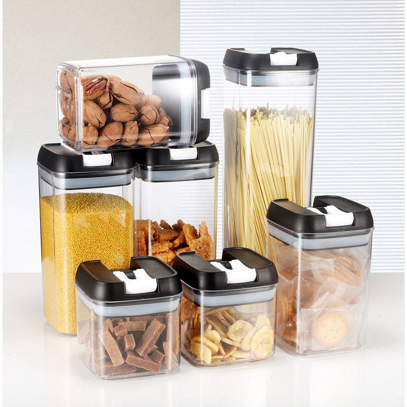 Set X 7 Contenedores Herméticos Para Alimentos De Plástico Libre De BPA