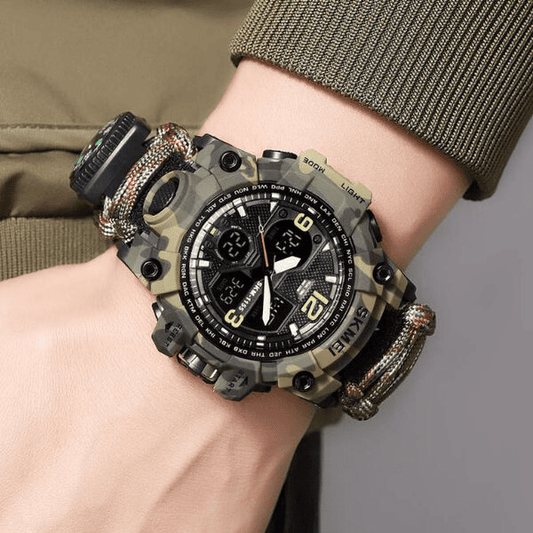 SKMEI 1155 Comando Táctico y de Supervivencia Reloj Resistente con Descuento 50 Porciento