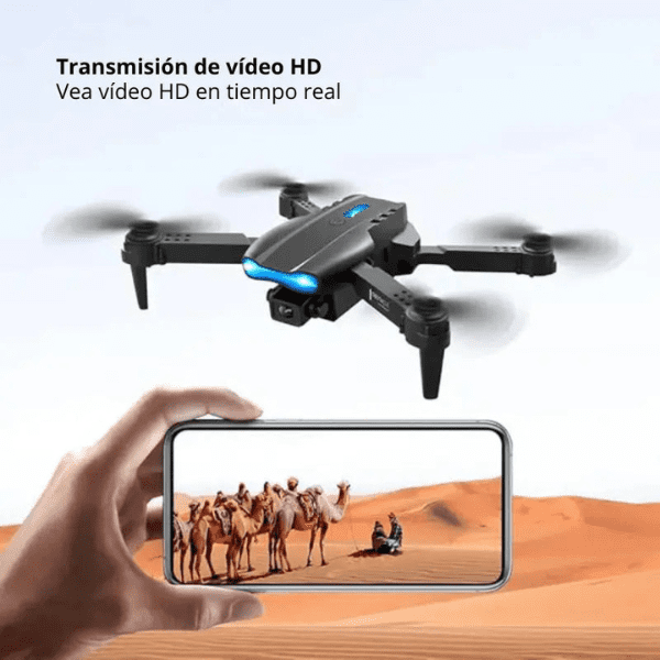 Dron 4K Pro Max Dual Cámara Captura Aérea Profesional Con Control Remoto Inteligente