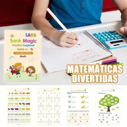 Kit De 4 Libros Con Tinta Mágica Para Niños Con Boligrafo Interactivo