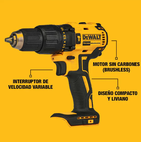 Taladro Inalámbrico 36v Con 2 Baterías Potentes Y Set De 26 Herramientas