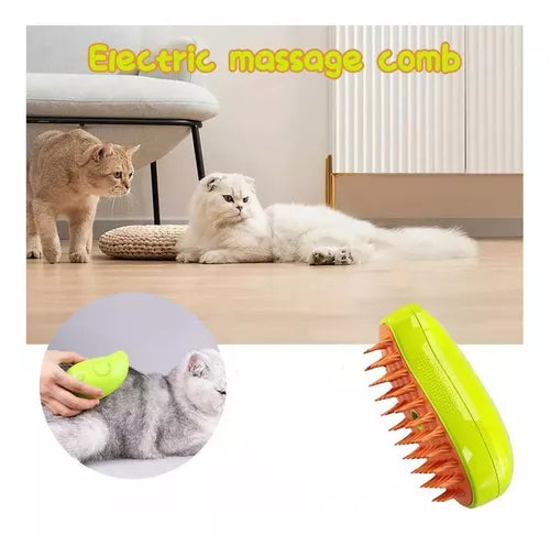Cepillo Vapor Mascotas Para Cuidado Y Aseo Profesional