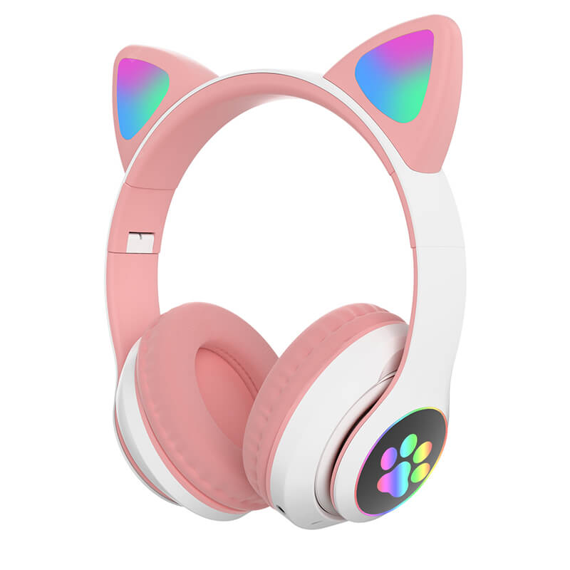 Audífonos Bluetooth De Gato Con Orejas Iluminadas Diseño Divertido Y Sonido De Alta Calidad