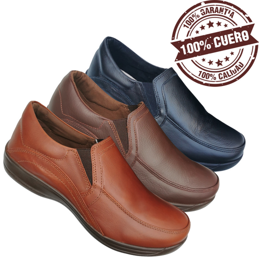 Mocasín Sport 100% Cuero Para Hombre Calzado Casual Elegante y Cómodo