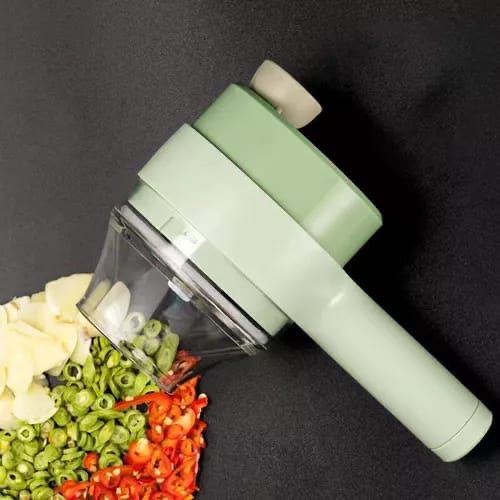 Cortador Eléctrico Pro Multifuncional 4 En 1 Para Cocina Versátil Y Precisa