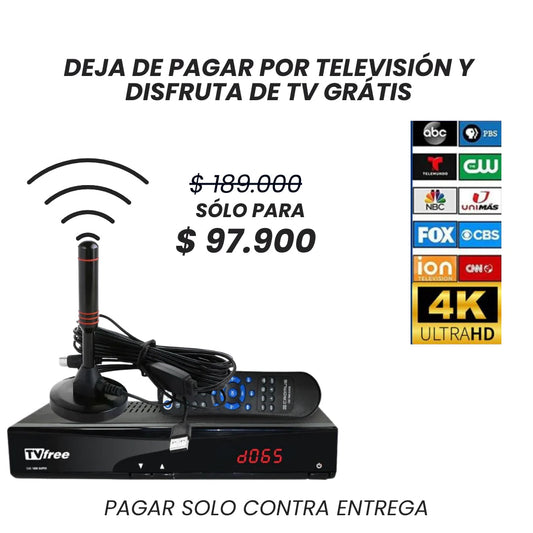Antena Digital HDTV De Alta Definición Para Televisión Con Señal Estable Y Fácil Instalación