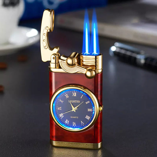 Encendedor Y Reloj Recargable Elegant Lighter Diseño Sofisticado Y Funcional