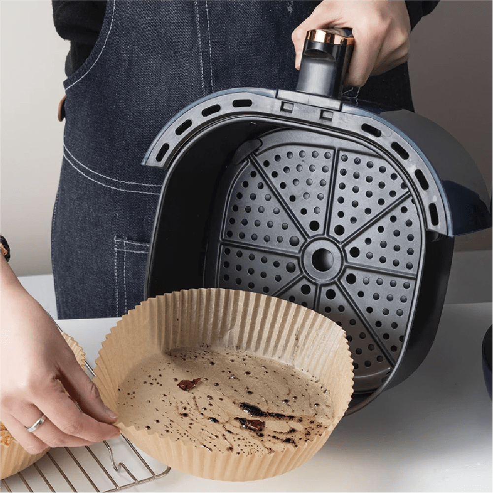 Canastilla Papel Antiadherente Air Fryer 100 Unidades Para Freidora De Aire