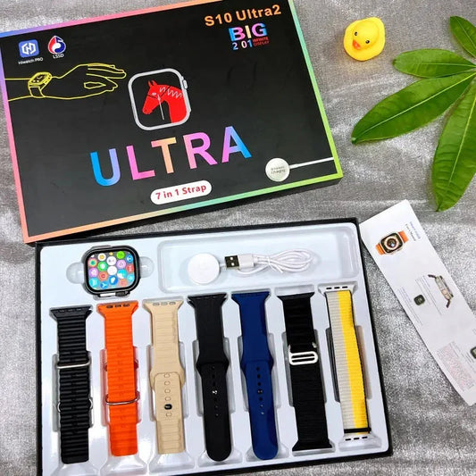 Promoción Año Nuevo 7 En 1 Smart Watch Con 7 Correas Y Cable Cargador