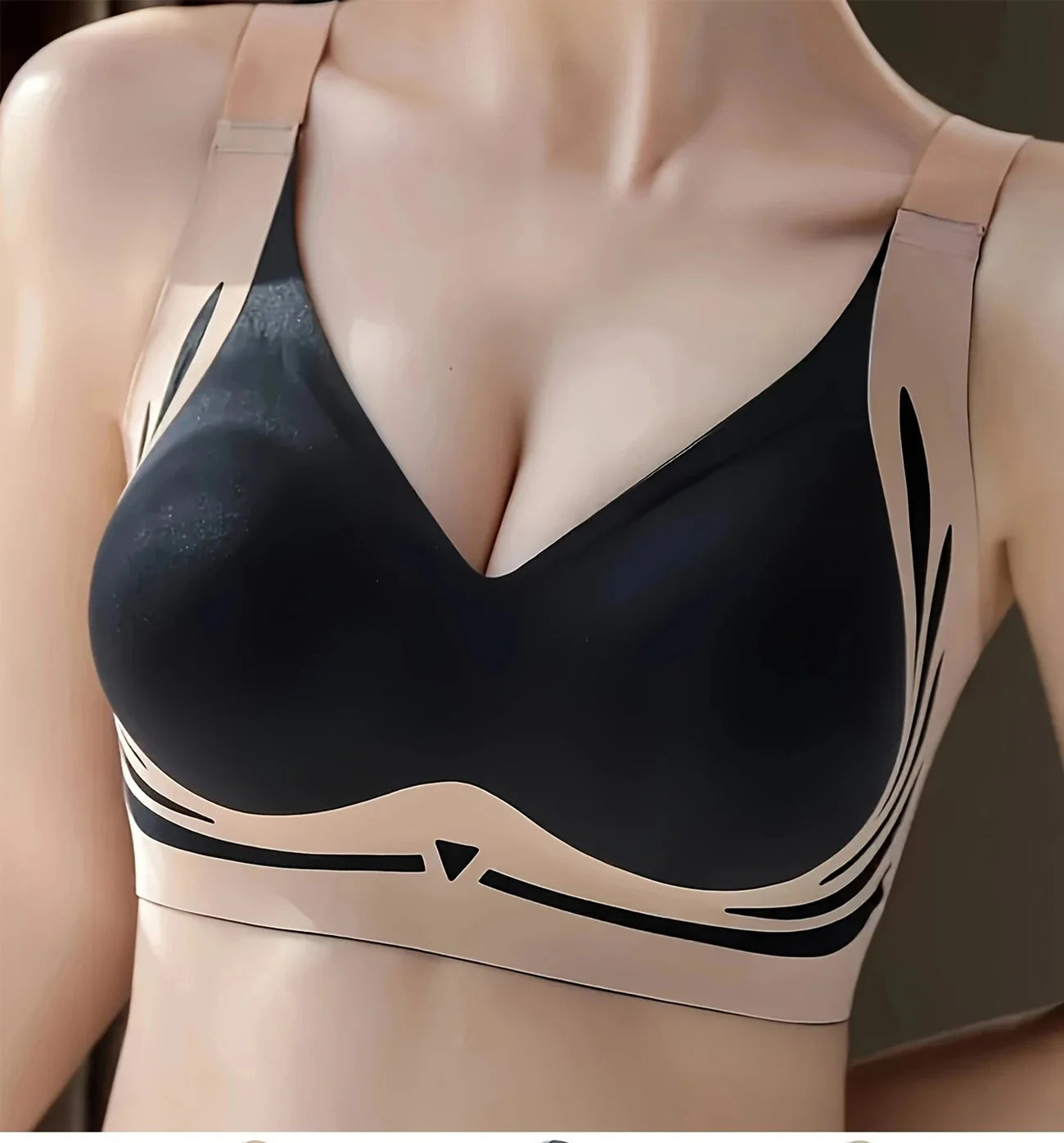Sujetador Con Realce Sin Aros Cómodo Y Transpirable Para Mujer