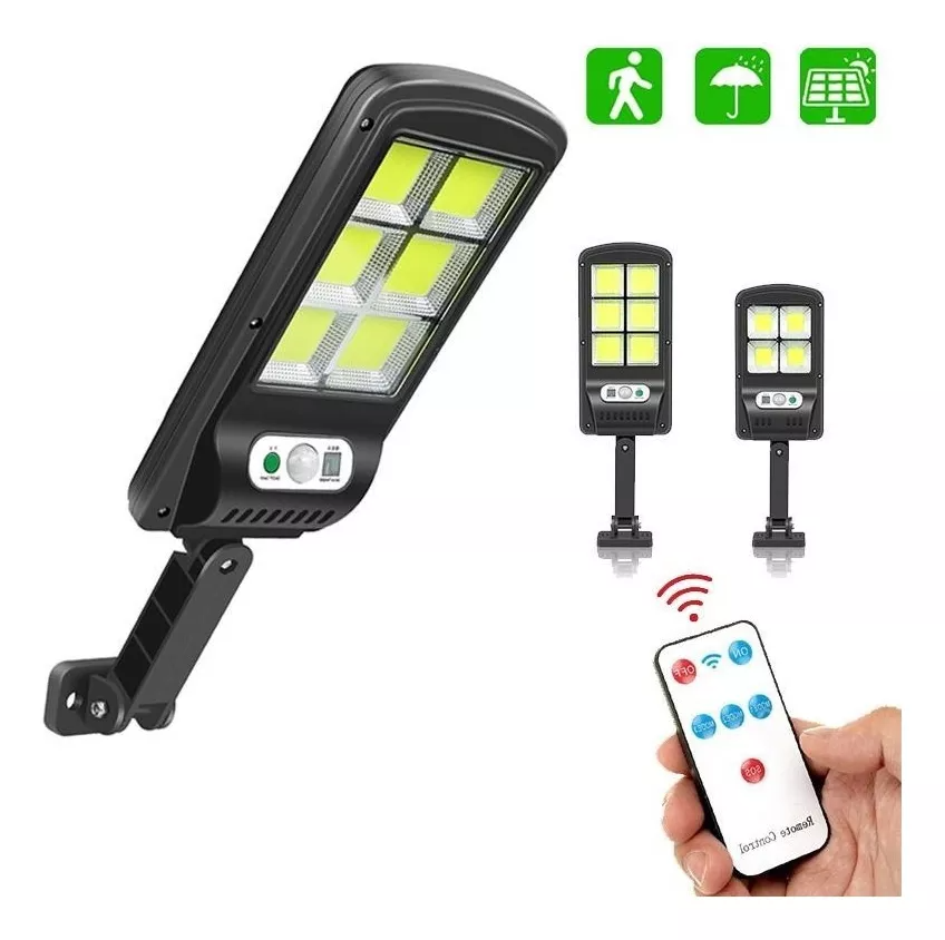 Lámpara Panel Solar Con Sensor Inteligente Y Control Remoto