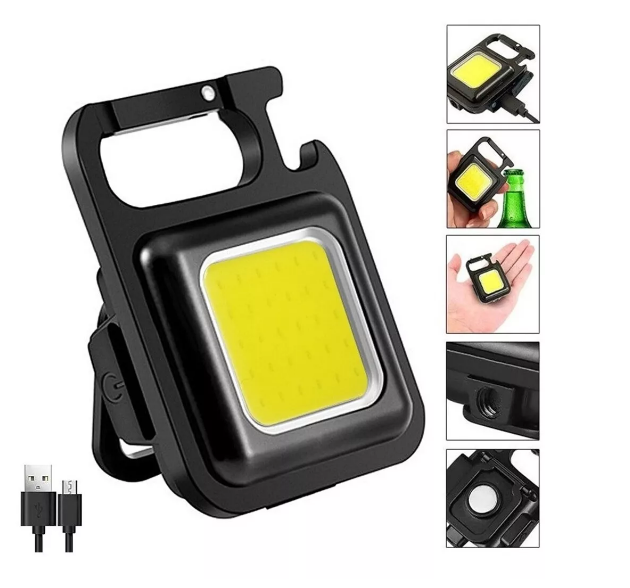 Mini Linterna Led Recargable con Zoom y Tres Modos de Luz Compacta y Potente